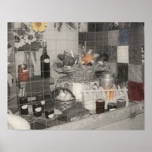 Land Fair producten vertonen gedeeltelijke kleur Poster (Voorkant)