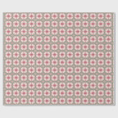Land Floral Block  Tiled Pattern Cadeaupapier (Vlak)