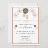 Land Floral Boho Wedding Invitation Kaart (Voorkant)