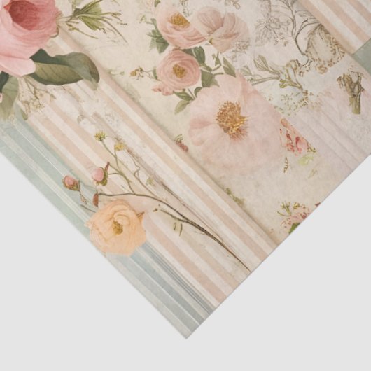  land Floral Decoupage Tissue Paper Tissuepapier (Detail)