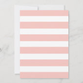 Land Floral Gingham Pink Blue Wedding Kaart (Achterkant)