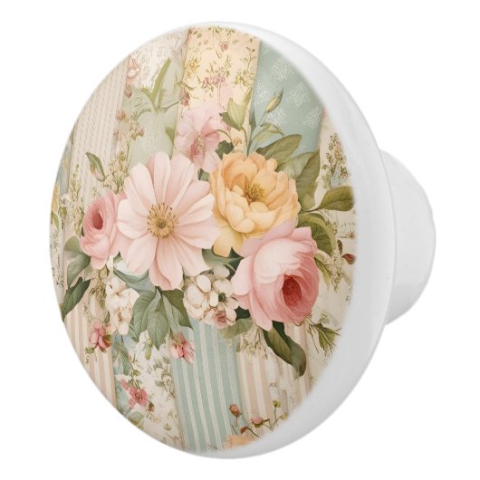  land Floral Keramische Knop (Rechts)