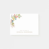  land Floral met naam Post-it® Notes (Voorkant)