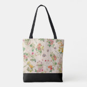 Land Floral Monogram Tote Bag (Achterkant)