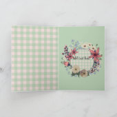 Land Floral | Voor zuster | MOEDERDAG Kaart (Binnen)