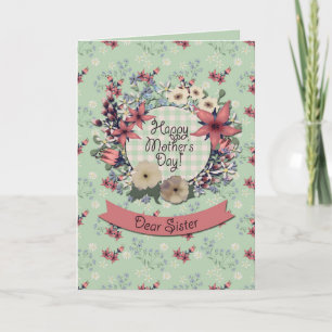 Land Floral   Voor zuster   MOEDERDAG Kaart