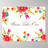 Land Flowers Party Favor Poster (Voorkant)