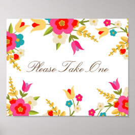 Land Flowers Party Favor Poster