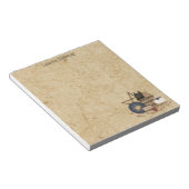 Land Folk Art Mustard Saltbox Sheep Decor Notitieblok (Schuin)