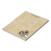 Land Folk Art Mustard Saltbox Sheep Decor Notitieblok (Linkerzijde)