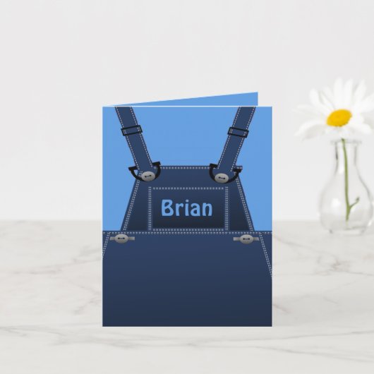 land Folk Blue Overalls op maat Kaart (Kleine Plant)