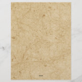 Land Folkart Red Saltbox, kraai, ik hou van prieme Briefhoofd (Achterkant)