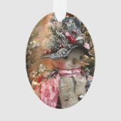 Land Forest Snowman Primitive Ornament (voorkant)