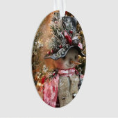 Land Forest Snowman Primitive Ornament (voorkant)