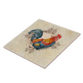 Land Frans Rooster Farmhouse Kitchen  Tegeltje (Zijkant)