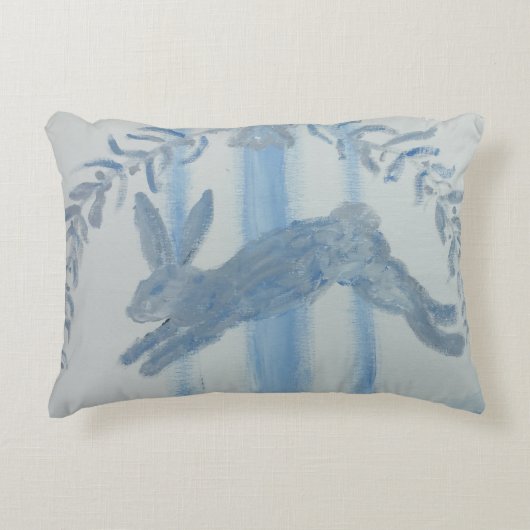 Land Franse Bunny Rabbit Accent Kussen (Voorkant)