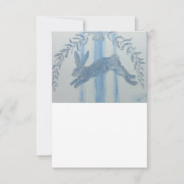 Land Franse Bunny Rabbit Bedankkaart