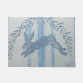 Land Franse Bunny Rabbit Deurmat (Voorkant)