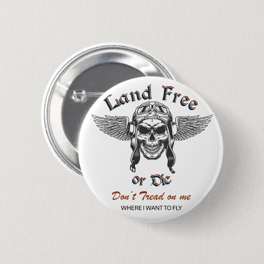 Land Free or Die Button (Voorkant /achterkant)