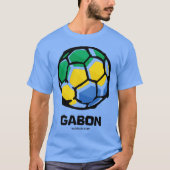 Land Gabon Vlag T-shirt (Voorkant)