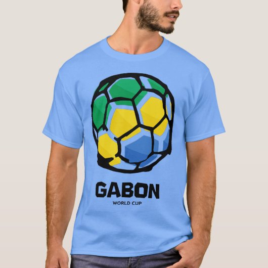 Land Gabon Vlag T-shirt (Voorkant)