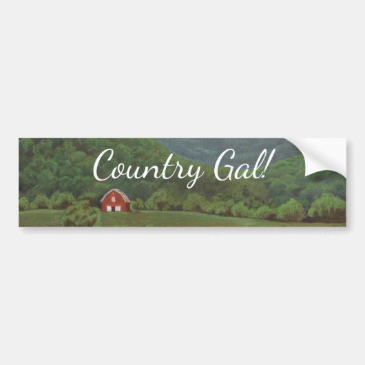 Land Gal Bumpersticker (Voorkant)