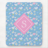  land ganzenpatroon monogram muismat (Voorkant)