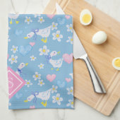  land ganzenpatroon monogram theedoek (Quarter Fold)