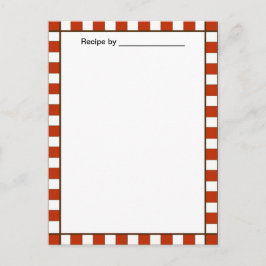 Land gecontroleerd Recipe blanco #2-kaart Briefkaart