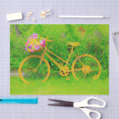  land Geel Groen Rustisch fietsen Tissuepapier (Craft)