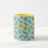 Land Gele Bloemen en Bladeren Mok (Midden)