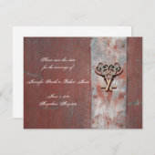 Land geschilderd hout skelet sleutels opslaan van kaart (Voorkant / Achterkant)