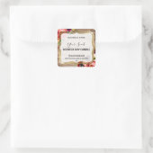 Land Gestileerde Bloemen Sojakaars Etiketten (Tas)