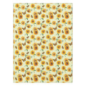 Land gestreept vlinders en zonnebloemen tafelkleed (Voorkant)