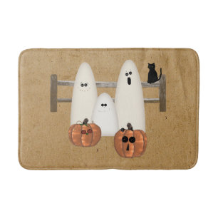 Land Ghosts Halloween Bath Mat