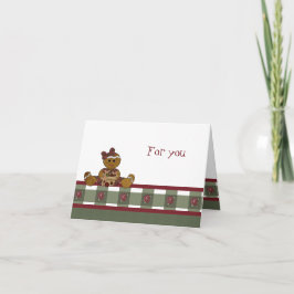 Land Gingerbrood Gift Kaart