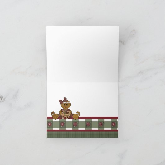 Land Gingerbrood Gift Kaart (Binnen)