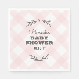 Land Gingham Baby shower Servet