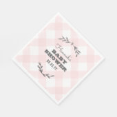 Land Gingham Baby shower Servet (Hoek)