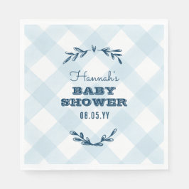Land Gingham Baby shower Servetten