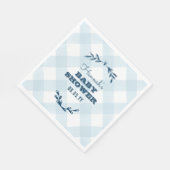 Land Gingham Baby shower Servetten (Hoek)