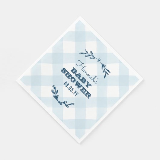 Land Gingham Baby shower Servetten (Hoek)