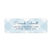 Land Gingham Etiket (Voorkant)