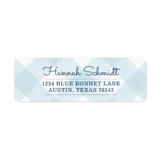 Land Gingham Etiket (Voorkant)