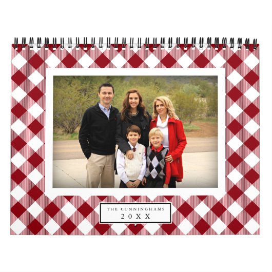 Land Gingham Photo Calendar Kalender (Hoes)