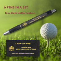 Land & Golfclub Logo Telefoon Lederen Textuur