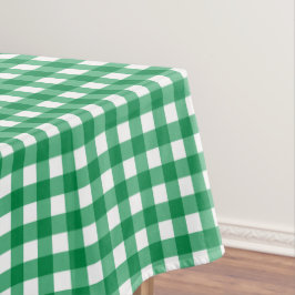 Land Green Gingham Tafelkleed
