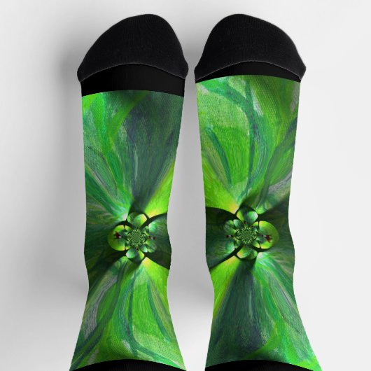 Land Green Leaf Fox Modern Sokken (Top)