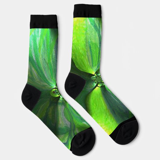 Land Green Leaf Fox Modern Sokken (Rechts)