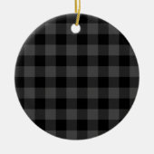 Land grijs en zwarte vlecht keramisch ornament (Voorkant)